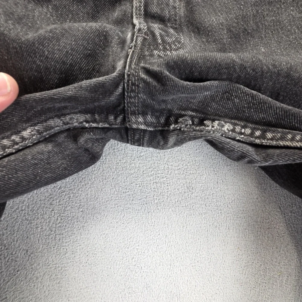 VTG Levis 501 Jeans‎ Mens Black Charcoal Wash Made In USA Altered Hem Fits 28x28